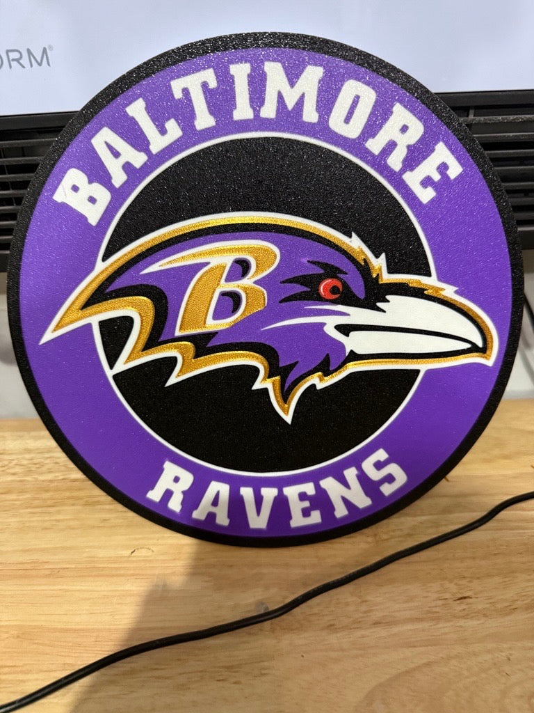 Baltimore Ravens Wall Plaque Sign
