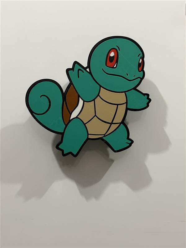Squirtle from Pokemon Wall Plaque Sign