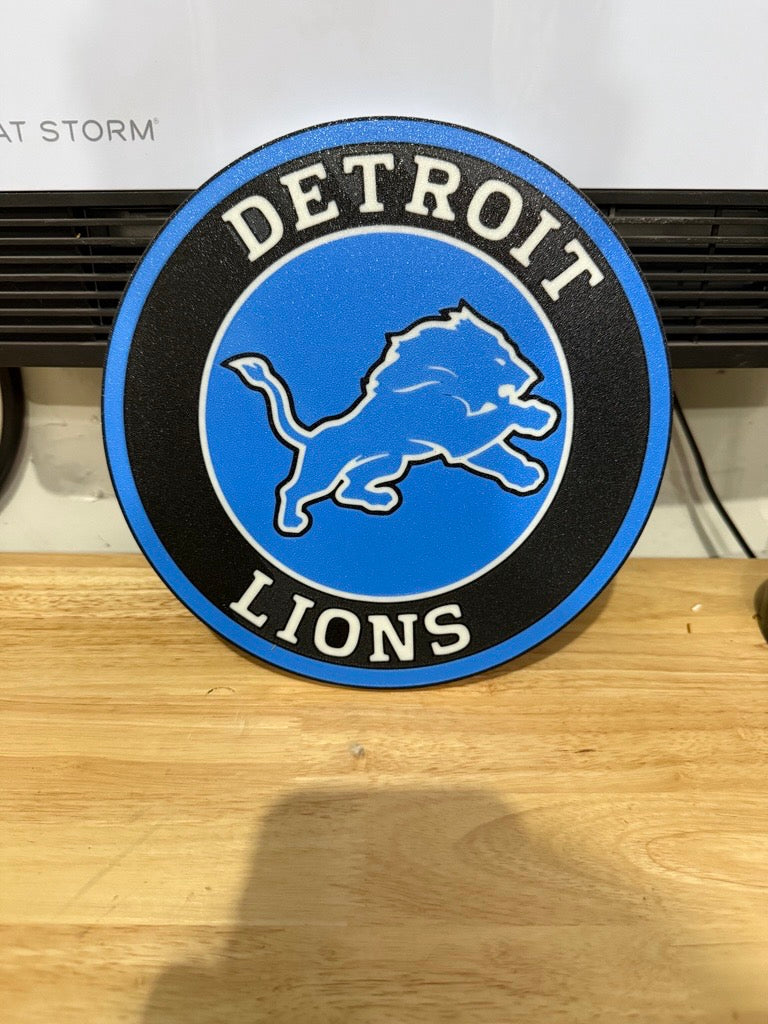 Detroit Lions Wall Plaque Sign