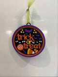 Trick or Treat wall plaque sign