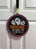 Welcome Halloween Wall Plaque Sign