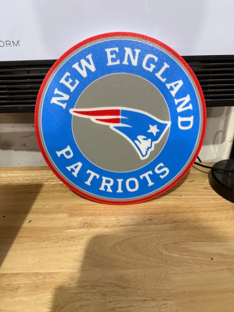 New England Patriots Wall Plaque Sign