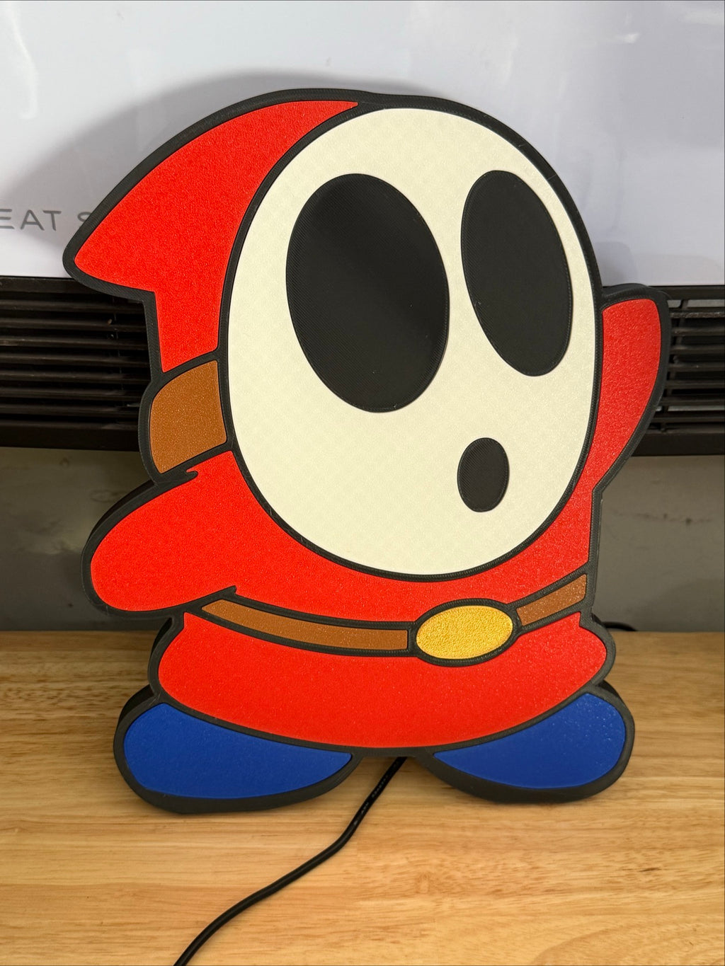 Shy Guy from Super Mario Brothers Wall Plaque Sign