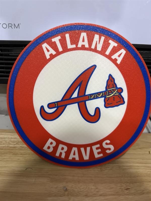 Atlanta Braves Wall Plaque Sign