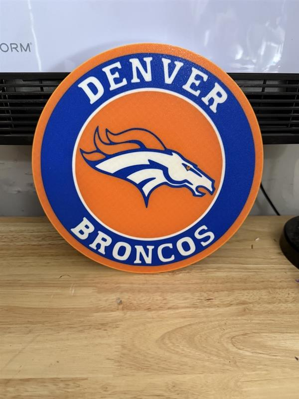 Denver Broncos Wall Plaque Sign