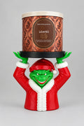The Green Grumpy Guy 3 Wick Candle Holder