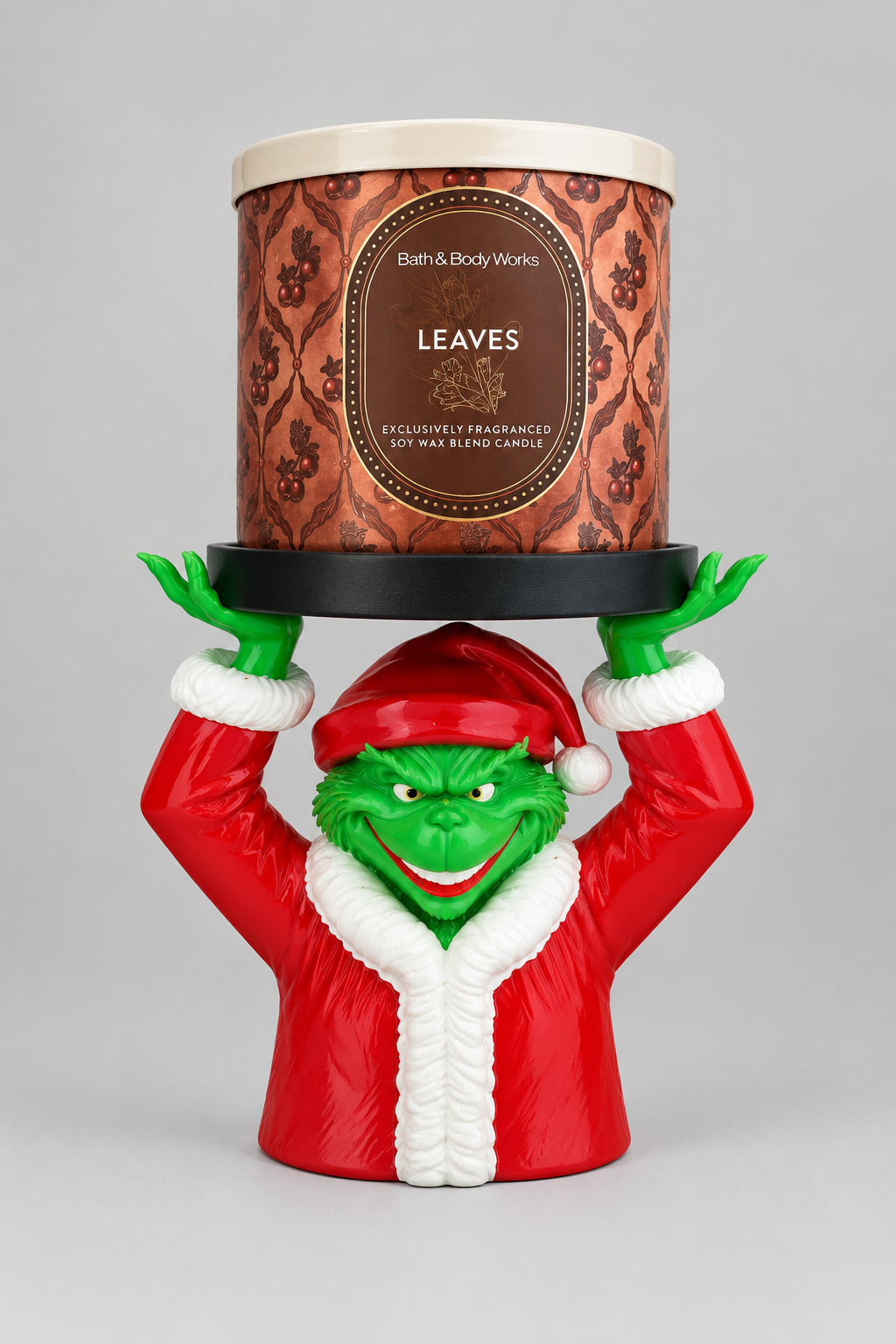 The Green Grumpy Guy 3 Wick Candle Holder