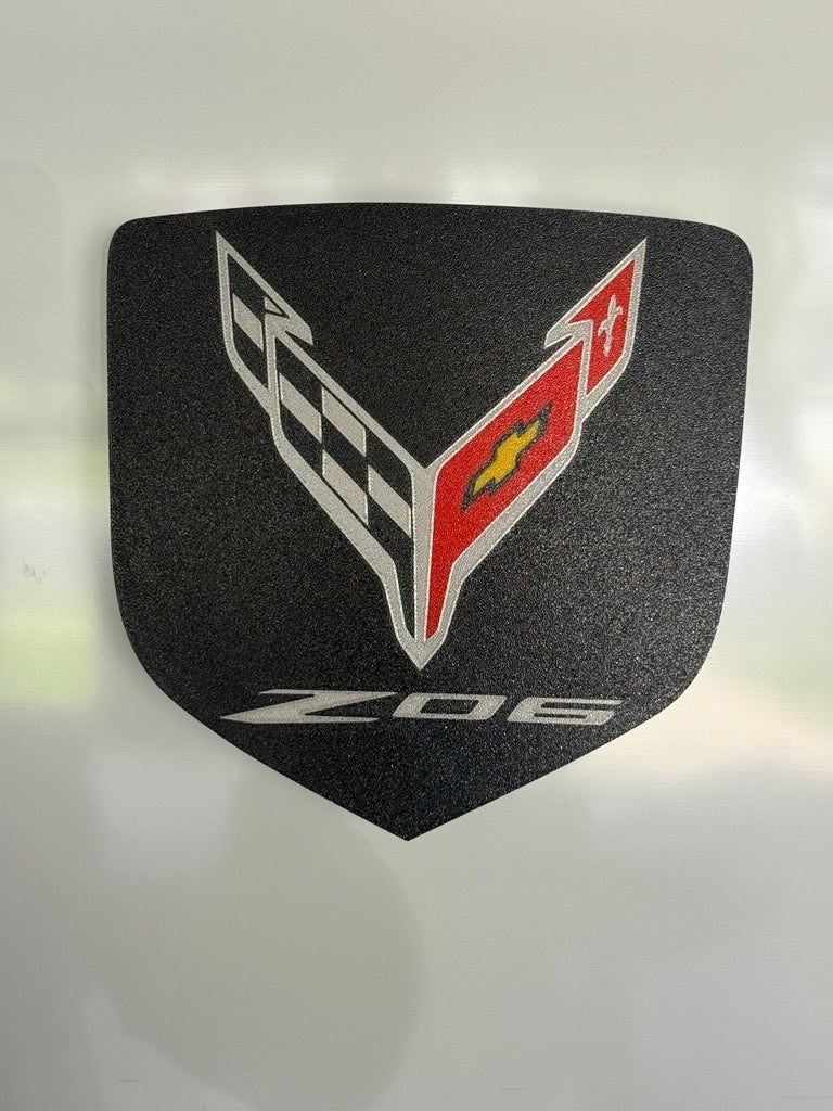 Corvette Z06 Wall Plaque Sign