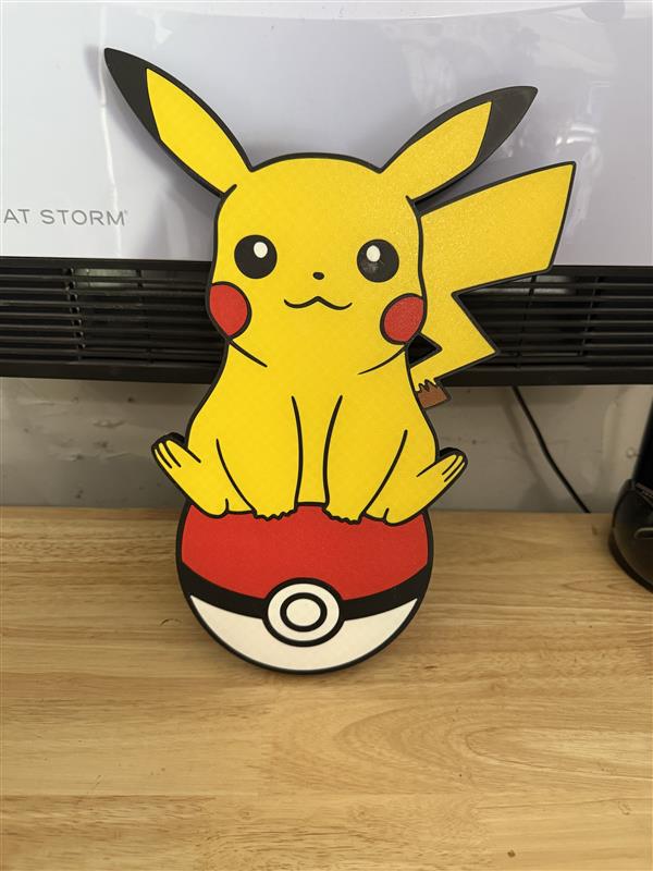 Pikachu Wall Plaque Sign