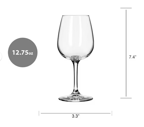 12.75 oz Stemmed Wine Glass Custom Engraved