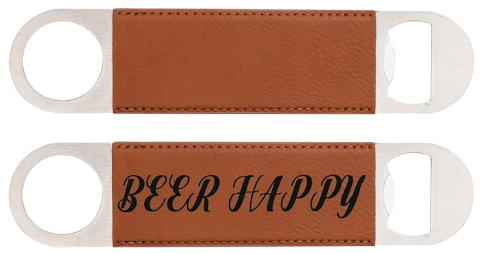 Leather Bottle Opener Custom Engraved