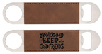 Leather Bottle Opener Custom Engraved