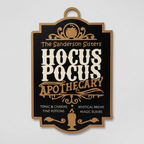 Hocus Pocus door hanger plaque front view on a neutral background